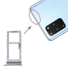 Per Samsung Galaxy S20+ / Galaxy S20 Ultra Vassoio scheda SIM + Vassoio scheda SIM / Vassoio scheda Micro SD (grigio)