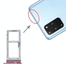 Per Samsung Galaxy S20+ / Galaxy S20 Ultra Vassoio scheda SIM + Vassoio scheda SIM / Vassoio scheda Micro SD (rosso)
