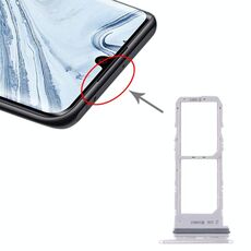 Vassoio per scheda SIM per Samsung Galaxy Note10 + Vassoio per scheda SIM (bianco)