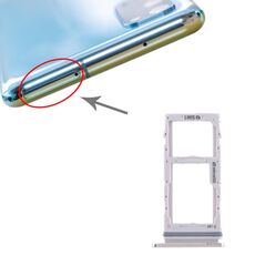 Per Samsung Galaxy S20 Vassoio scheda SIM + Vassoio scheda SIM / Vassoio scheda micro SD (bianco)