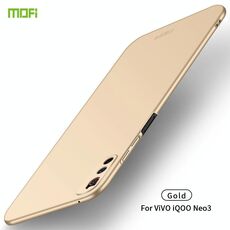 Per Vivo iQOO Neo 3 MOFI Custodia rigida ultra sottile per PC smerigliato (oro)