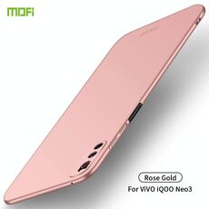 Per Vivo iQOO Neo 3 MOFI Custodia rigida ultra sottile per PC smerigliato (oro rosa)