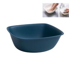 Piccolo dormitorio domestico Simpatico lavandino quadrato per lavare le verdure, 28,28x28,28x10 cm (blu scuro)