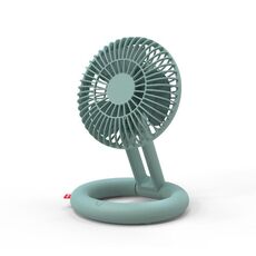 Ventilatore pieghevole da tavolo Ventilatore di ricircolo di ricarica USB Mini Ventilatore da posa portatile portatile (verde)