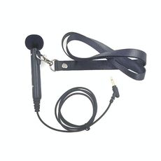 Microfono da collo con altoparlante portatile a gomito da 3,5 mm MK-7 con cordino, lunghezza: 1 m (nero)