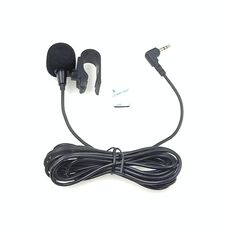 ZJ025MR Microfono stereo lavalier a clip per auto GPS / Bluetooth abilitato Audio DVD Microfono esterno, lunghezza cavo: 3 m, gomito a 90 gradi Jack da 2,5 mm