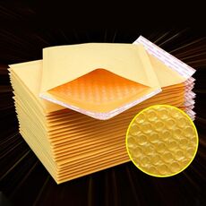 Busta per buste in carta Kraft da 200 pezzi Busta per imballaggio Express Bubble Bag, dimensioni: 19x28 + 4 cm