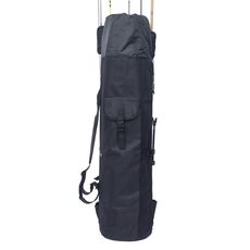 Borsa da pesca multifunzionale da pesca Borsa da pesca Borsa da pesca Forniture da pesca, Dimensioni: 123x34cm (nero)