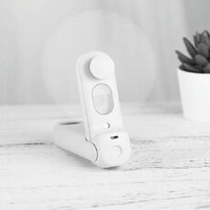Mini ventilatore elettrico portatile multifunzione a spruzzo pieghevole (angelo bianco)