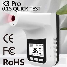 [Magazzino HK] K3 Pro vivavoce senza contatto corpo frontale sensore di distanza sensibile alla luce termometro a infrarossi, schermo LCD da 2,8 pollici