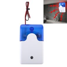 103 Mini Strobe Siren Durable Home Security Alarm System (blu)