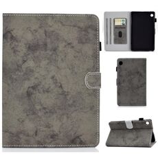 Per Huawei MatePad T8 Custodia protettiva in pelle per tablet PC con struttura in marmo stile marmo con staffa e slot per scheda e slot per penna e striscia antiscivolo
