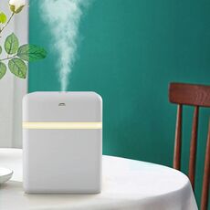 Umidificatore atomizzatore a mano pulita con spruzzatore automatico a induzione con sterilizzatore ad alcool 600ML (bianco)