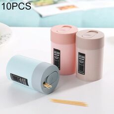 10 PCS Gomentana Plastica Portatile Portatile Toothpick Box Colore / Stile Consegna casuale