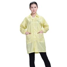 Electronic Factory Anti Static Blue Abbigliamento antipolvere Stripe Abbigliamento antipolvere, Taglia: XL (Giallo)