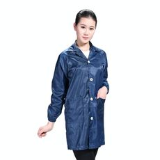 Electronic Factory Anti Static Blue Abbigliamento antipolvere Stripe Abbigliamento antipolvere, Taglia: XXXXXL (Blu Navy)