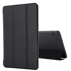 Per Huawei Matepad 10.4 Gebei antiurto antiurto in pelle flip in pelle con supporto a tre pieghevole (nero)