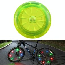 10 PCS Luci a clip emettitori di luce di sicurezza per guida notturna per auto per bambini (verde)