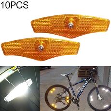 10 PCS Mountain Bike Spoke Reflection (giallo)