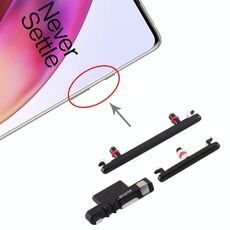 Per OnePlus 8 pulsante di accensione e pulsante di controllo del volume (nero)