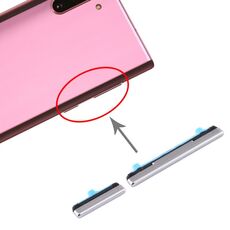 Per Samsung Galaxy Note10 Pulsante di accensione e pulsante di controllo del volume (argento)