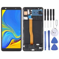 Schermo LCD TFT per Samsung Galaxy A7 (2018) / SM-A750F Digitizer Assemblaggio completo con cornice (nero)