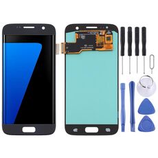 Schermo LCD OLED per Samsung Galaxy S7 con assemblaggio completo di digitalizzatore (nero)