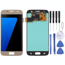 Schermo LCD OLED per Samsung Galaxy S7 con assemblaggio completo di digitalizzatore (oro)