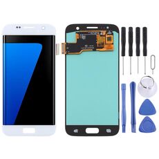 Schermo LCD OLED per Samsung Galaxy S7 con assemblaggio completo di digitalizzatore (argento)