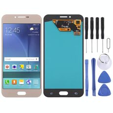 Schermo LCD OLED per Samsung Galaxy A8 (2016) / SM-A810 con digitalizzatore Full Assembly (oro)