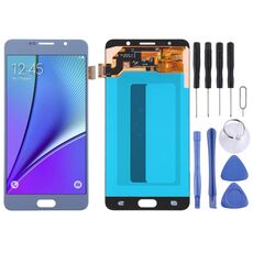 Schermo LCD OLED da 5,5 pollici per Samsung Galaxy Note 5 con assemblaggio completo di digitalizzatore (Baby Blue)
