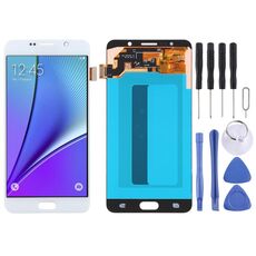 Schermo LCD OLED da 5,5 pollici per Samsung Galaxy Note 5 con assemblaggio completo di digitalizzatore (bianco)