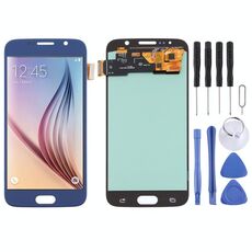 Schermo LCD OLED per Samsung Galaxy S6 con assemblaggio completo di digitalizzatore (blu)