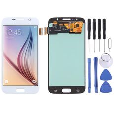 Schermo oled con touch di ricambio per Samsung Galaxy S6 bianco SPA1676WL