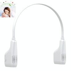 Purificatore d'aria a ioni negativi con collo sospeso Purificatore portatile per la rimozione della formaldeide domestica (bianco)