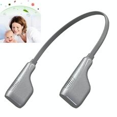 Purificatore d'aria a ioni negativi con collo sospeso Purificatore portatile per la rimozione della formaldeide domestica (nero)