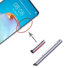 Pulsante di accensione e pulsante di controllo del volume per Huawei P40 (nero)