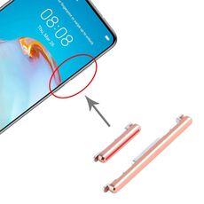 Pulsante di accensione e pulsante di controllo del volume per Huawei P40 (oro)