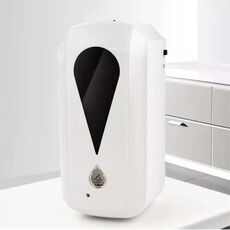 Dispenser per sterilizzazione a goccia con sensore a infrarossi automatico touchless montato a parete da 1200 ml (bianco)