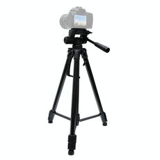 L-3600 Treppiede Live con smorzamento tridimensionale Gimbal Piastra a sgancio rapido rimovibile Regolazione altezza 62-170 cm per fotocamera SLR Proiettore Live Light (nero)