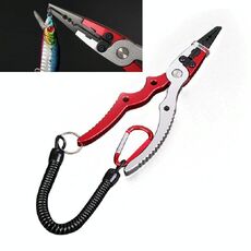 Pinza per pesce con pinza per esche artificiali Fish Control, stile: Luya Pliers (rossa)