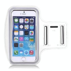 10 PCS Sports Outdoor Arm Bag Fitness con borsa da braccio per telefono cellulare touch screen, dimensioni: grande (bianco)