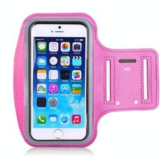 10 PCS Sports Outdoor Arm Bag Fitness con borsa da braccio per telefono cellulare touch screen, dimensioni: grande (rosa rossa)