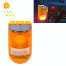 129dB Luce di allarme solare Allarme di induzione del corpo umano Fattoria Unità antifurto Oggetto Luce di allarme sonora e luminosa, Stile: N911E Inglese