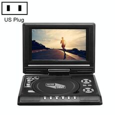DVD portatile da 7,8 pollici con lettore TV, supporto scheda SD / MMC / funzione di gioco / porta USB (spina USA)