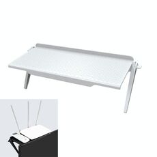 Supporto per monitor per computer creativo multifunzionale per rack di archiviazione, dimensioni: L (bianco)