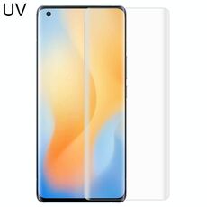 Per vivo X50 Pro / X50 Pro + Film in vetro temperato a colla curvo di liquido UV