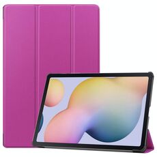 Per Samsung Galaxy Tab S8 + / Tab S8 Plus / Tab S7 FE / TAB S7 + Custer Texture Smart PU Custodia in pelle PU con funzione Sleep / Wake-up e supporto a 3 volte (viola)