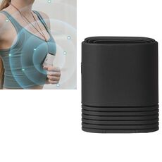 Purificatore d'aria ricaricabile a ioni di ioni negativi USB con collo sospeso HE-K001 Purificatore portatile per la rimozione della formaldeide domestica portatile (nero)