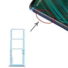 Per Samsung Galaxy A51 / A515 Vassoio scheda SIM + Vassoio scheda SIM + Vassoio scheda micro SD (Blu)